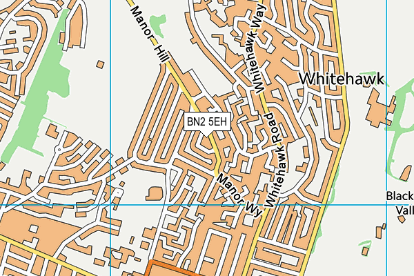 BN2 5EH map - OS VectorMap District (Ordnance Survey)