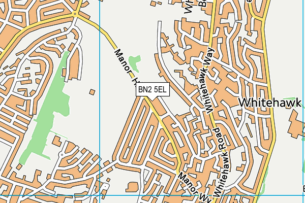BN2 5EL map - OS VectorMap District (Ordnance Survey)