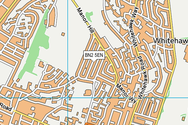 BN2 5EN map - OS VectorMap District (Ordnance Survey)