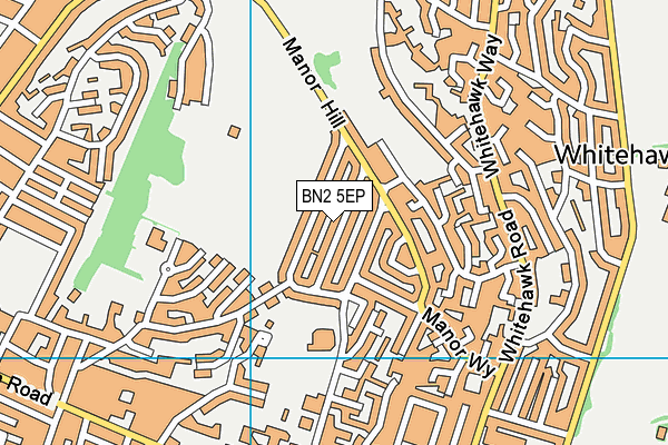 BN2 5EP map - OS VectorMap District (Ordnance Survey)