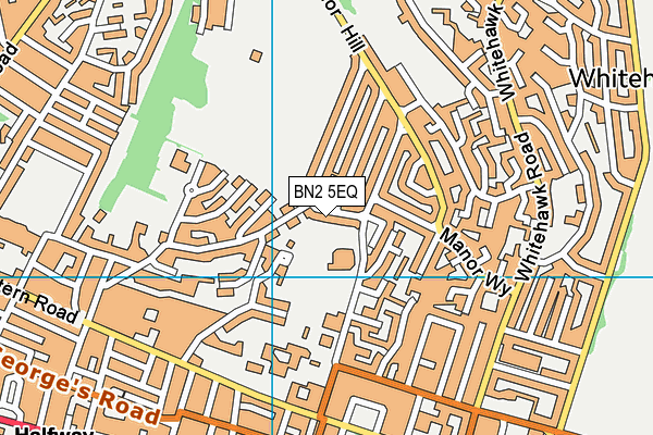 BN2 5EQ map - OS VectorMap District (Ordnance Survey)