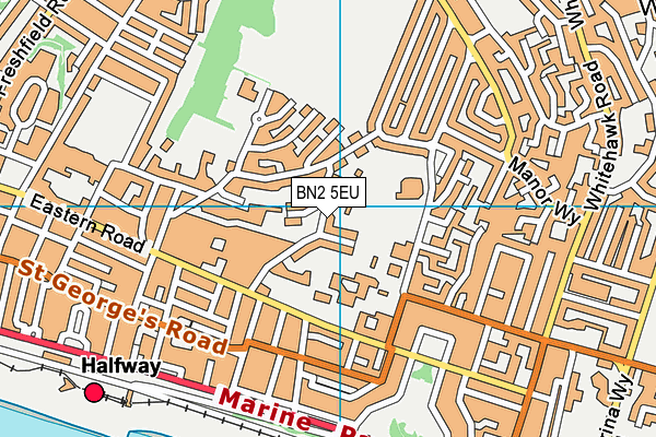 BN2 5EU map - OS VectorMap District (Ordnance Survey)