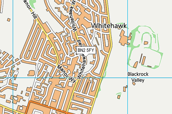 BN2 5FY map - OS VectorMap District (Ordnance Survey)