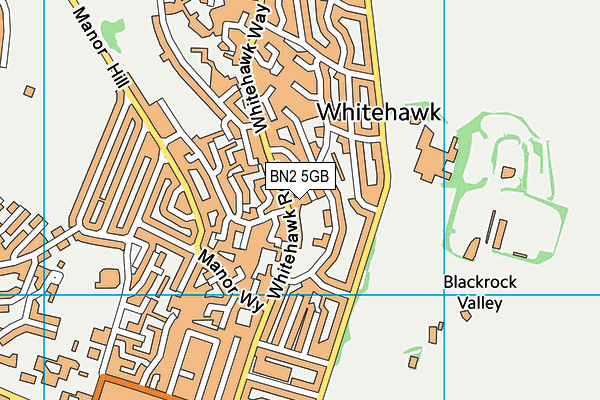 BN2 5GB map - OS VectorMap District (Ordnance Survey)