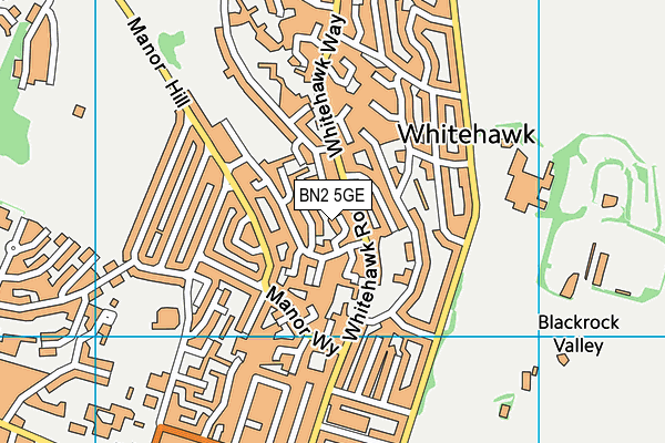 BN2 5GE map - OS VectorMap District (Ordnance Survey)