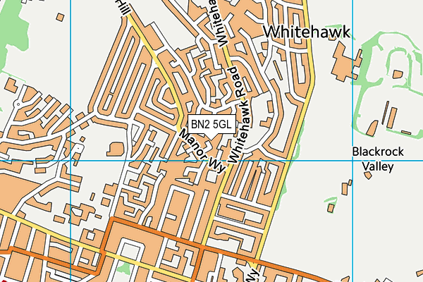 BN2 5GL map - OS VectorMap District (Ordnance Survey)