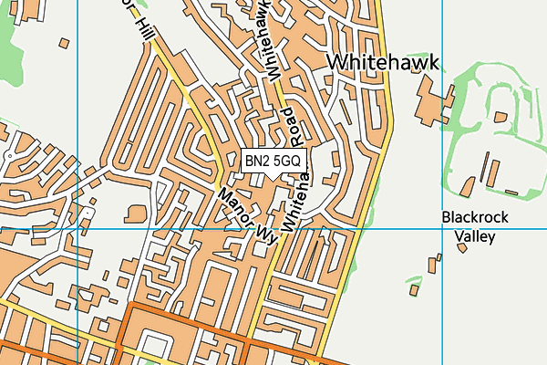 BN2 5GQ map - OS VectorMap District (Ordnance Survey)