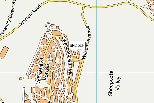 BN2 5LH map - OS VectorMap District (Ordnance Survey)