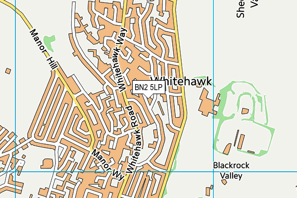 BN2 5LP map - OS VectorMap District (Ordnance Survey)