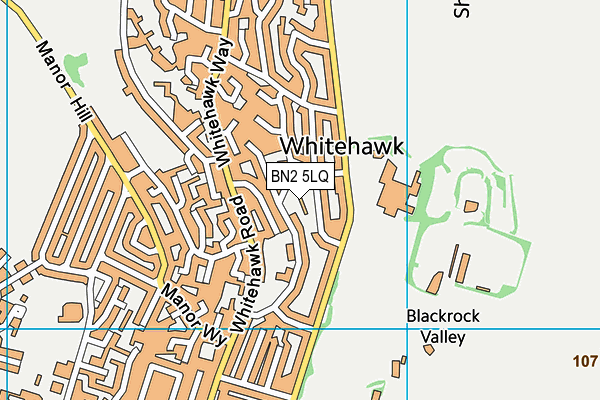 BN2 5LQ map - OS VectorMap District (Ordnance Survey)