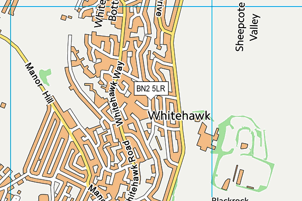 BN2 5LR map - OS VectorMap District (Ordnance Survey)