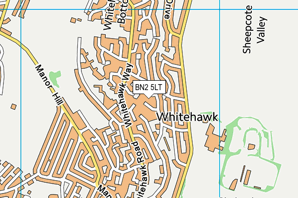 BN2 5LT map - OS VectorMap District (Ordnance Survey)