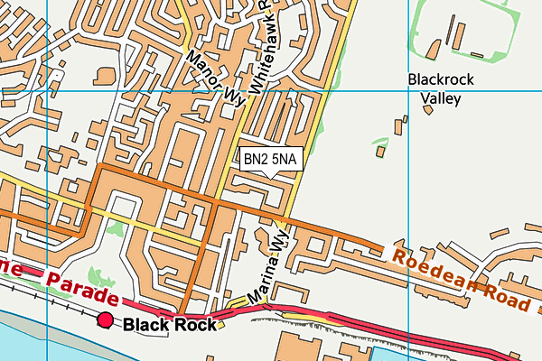 BN2 5NA map - OS VectorMap District (Ordnance Survey)
