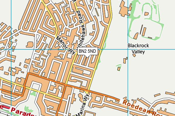 BN2 5ND map - OS VectorMap District (Ordnance Survey)