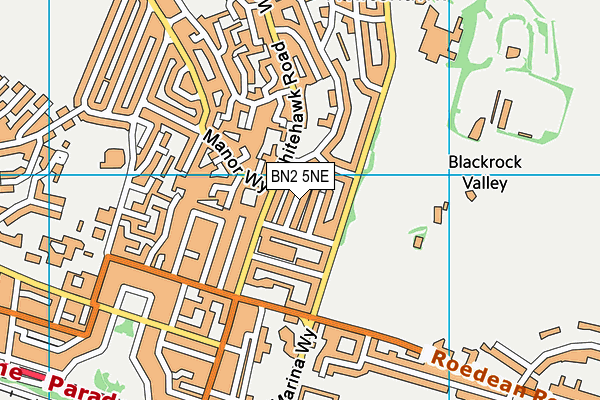 BN2 5NE map - OS VectorMap District (Ordnance Survey)
