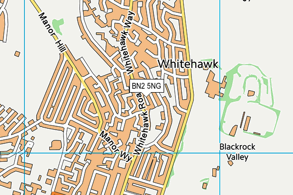 BN2 5NG map - OS VectorMap District (Ordnance Survey)