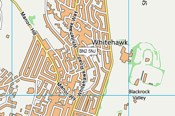 BN2 5NJ map - OS VectorMap District (Ordnance Survey)