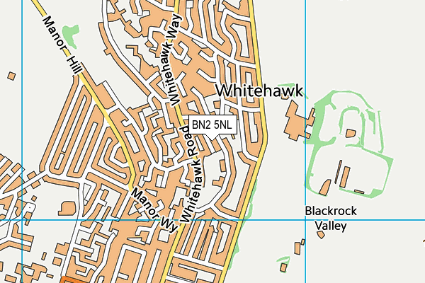 BN2 5NL map - OS VectorMap District (Ordnance Survey)