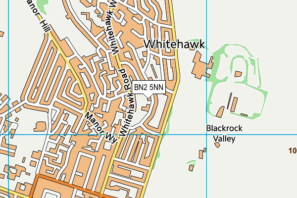 BN2 5NN map - OS VectorMap District (Ordnance Survey)