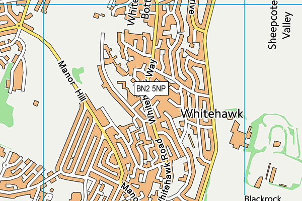 BN2 5NP map - OS VectorMap District (Ordnance Survey)