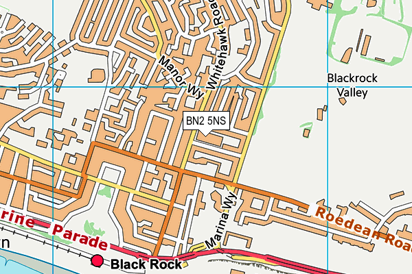 BN2 5NS map - OS VectorMap District (Ordnance Survey)