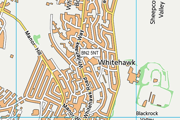 BN2 5NT map - OS VectorMap District (Ordnance Survey)