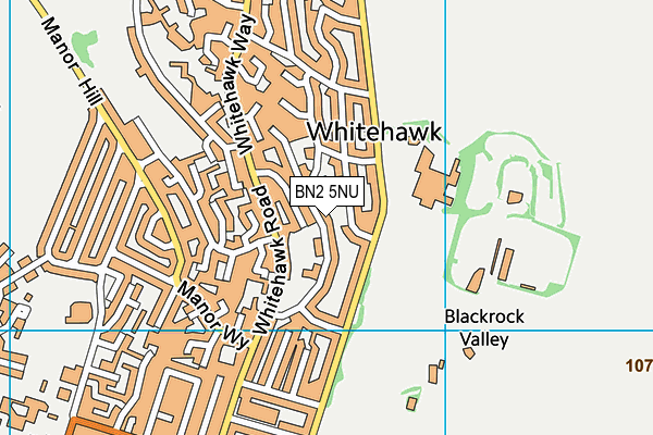 BN2 5NU map - OS VectorMap District (Ordnance Survey)