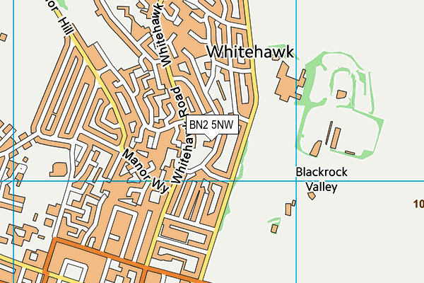 BN2 5NW map - OS VectorMap District (Ordnance Survey)