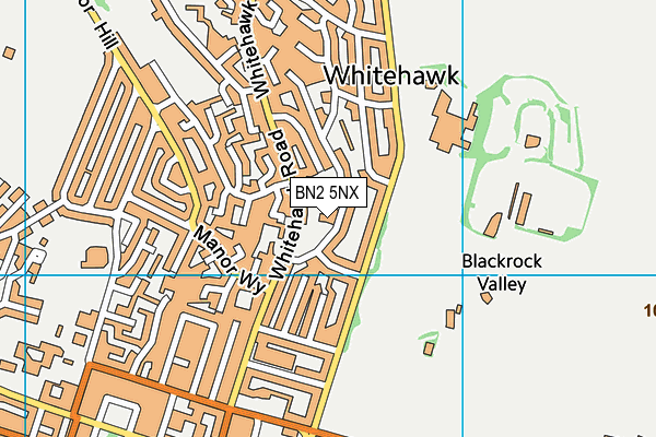BN2 5NX map - OS VectorMap District (Ordnance Survey)