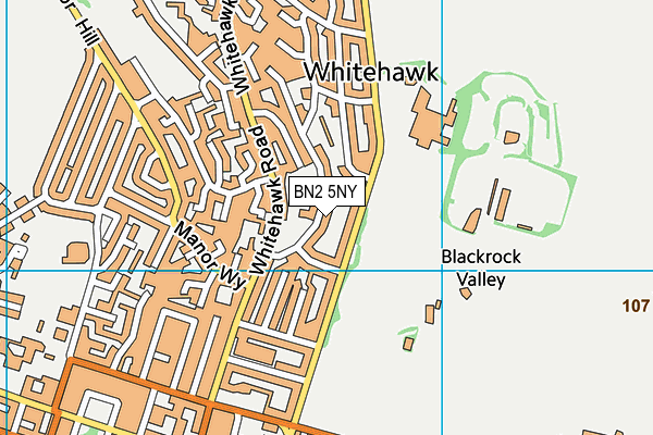 BN2 5NY map - OS VectorMap District (Ordnance Survey)