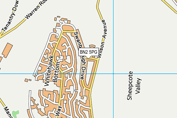 BN2 5PG map - OS VectorMap District (Ordnance Survey)