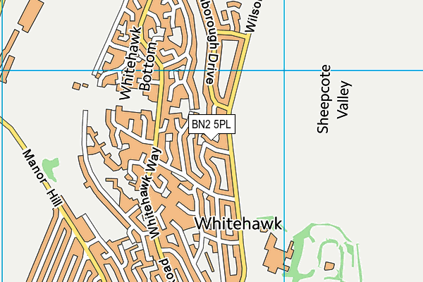 BN2 5PL map - OS VectorMap District (Ordnance Survey)