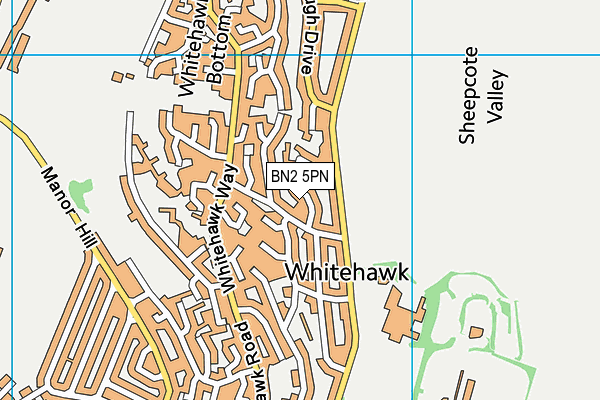 BN2 5PN map - OS VectorMap District (Ordnance Survey)