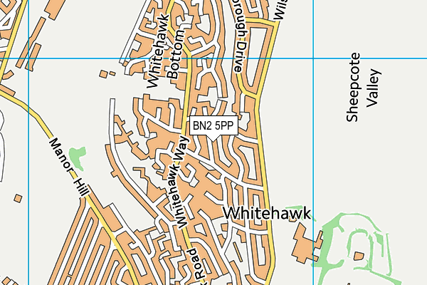BN2 5PP map - OS VectorMap District (Ordnance Survey)