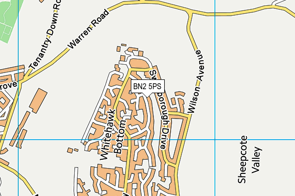 BN2 5PS map - OS VectorMap District (Ordnance Survey)