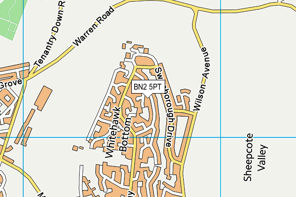 BN2 5PT map - OS VectorMap District (Ordnance Survey)