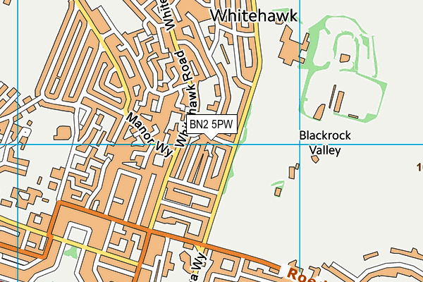 BN2 5PW map - OS VectorMap District (Ordnance Survey)
