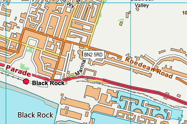 BN2 5RD map - OS VectorMap District (Ordnance Survey)