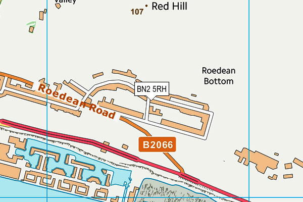 BN2 5RH map - OS VectorMap District (Ordnance Survey)