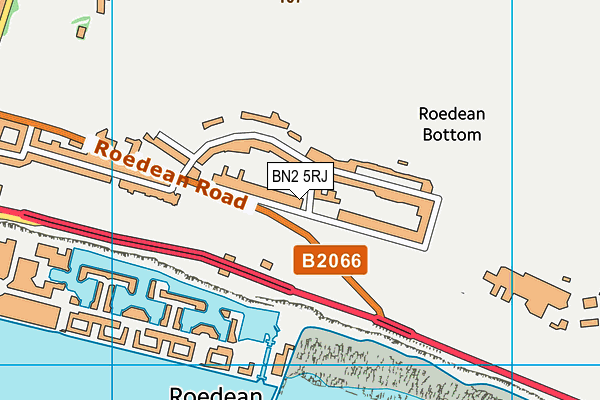 BN2 5RJ map - OS VectorMap District (Ordnance Survey)