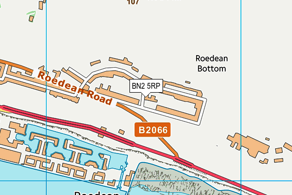 BN2 5RP map - OS VectorMap District (Ordnance Survey)