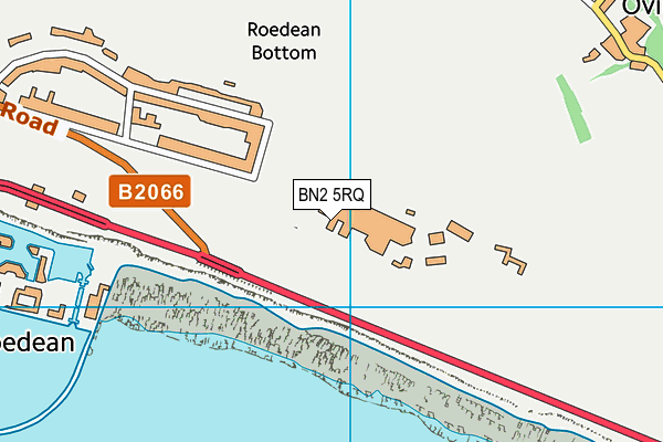 Roedean School map (BN2 5RQ) - OS VectorMap District (Ordnance Survey)