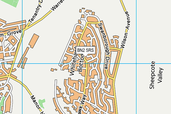 BN2 5RS map - OS VectorMap District (Ordnance Survey)