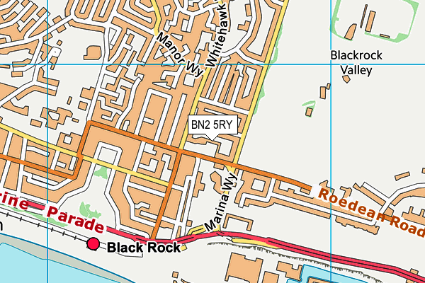 BN2 5RY map - OS VectorMap District (Ordnance Survey)