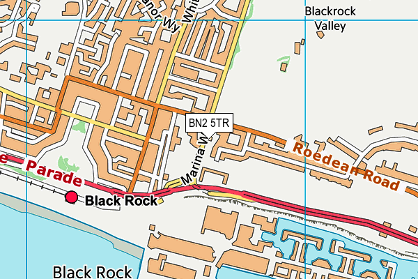 BN2 5TR map - OS VectorMap District (Ordnance Survey)
