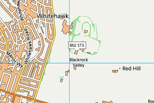 BN2 5TS map - OS VectorMap District (Ordnance Survey)
