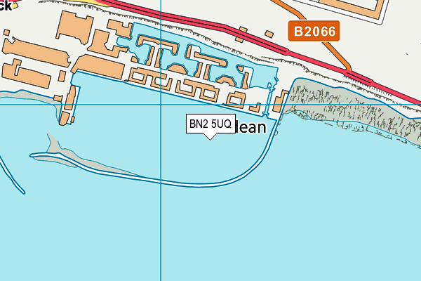 BN2 5UQ map - OS VectorMap District (Ordnance Survey)