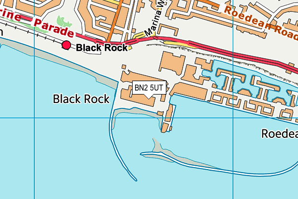 David Lloyd (Brighton) map (BN2 5UT) - OS VectorMap District (Ordnance Survey)