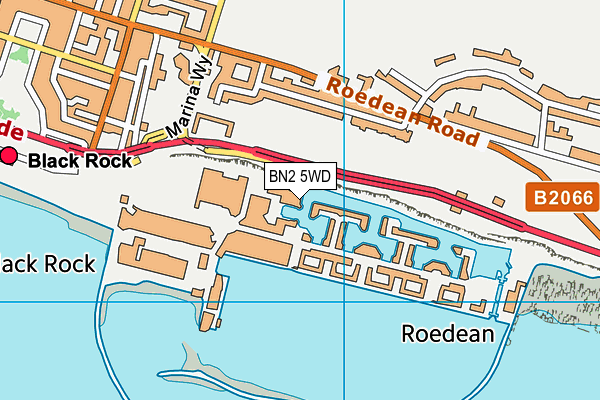 BN2 5WD map - OS VectorMap District (Ordnance Survey)