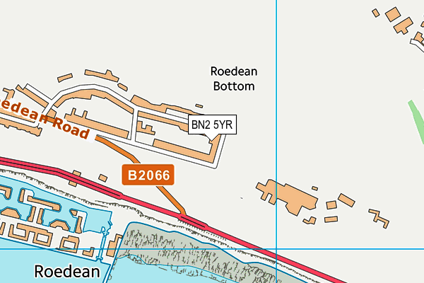 BN2 5YR map - OS VectorMap District (Ordnance Survey)